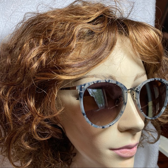 LAUNDRY BY DESIGN Sunglasses NWT women’s  MIRRORED SILVER TONE METAL - Picture 3 of 16